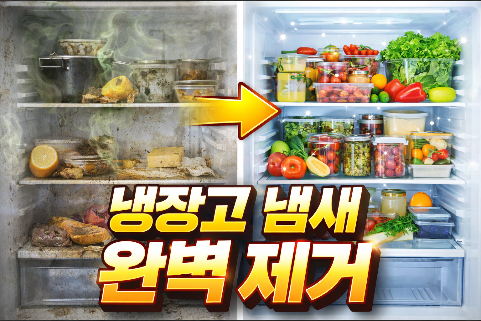 냉장고냄새 완벽 제거