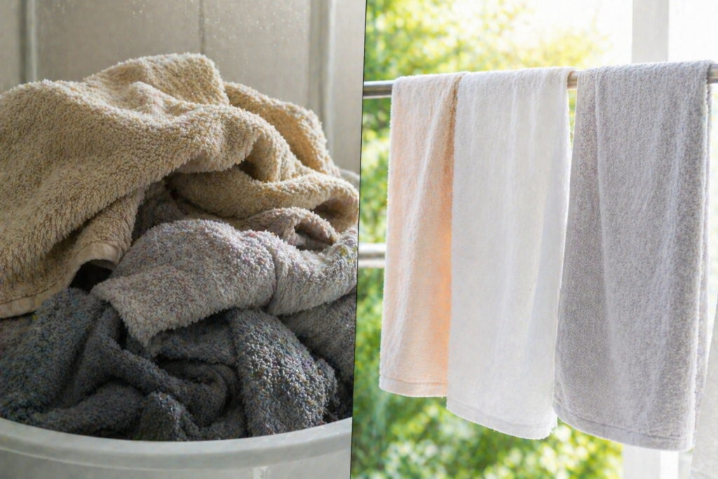 수건 냄새나는 이유