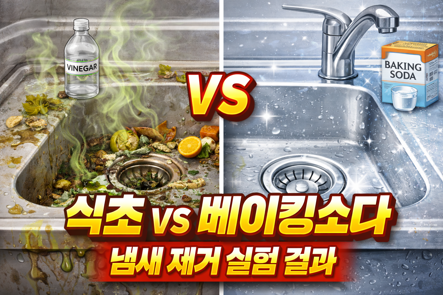 싱크대냄새없애는방법