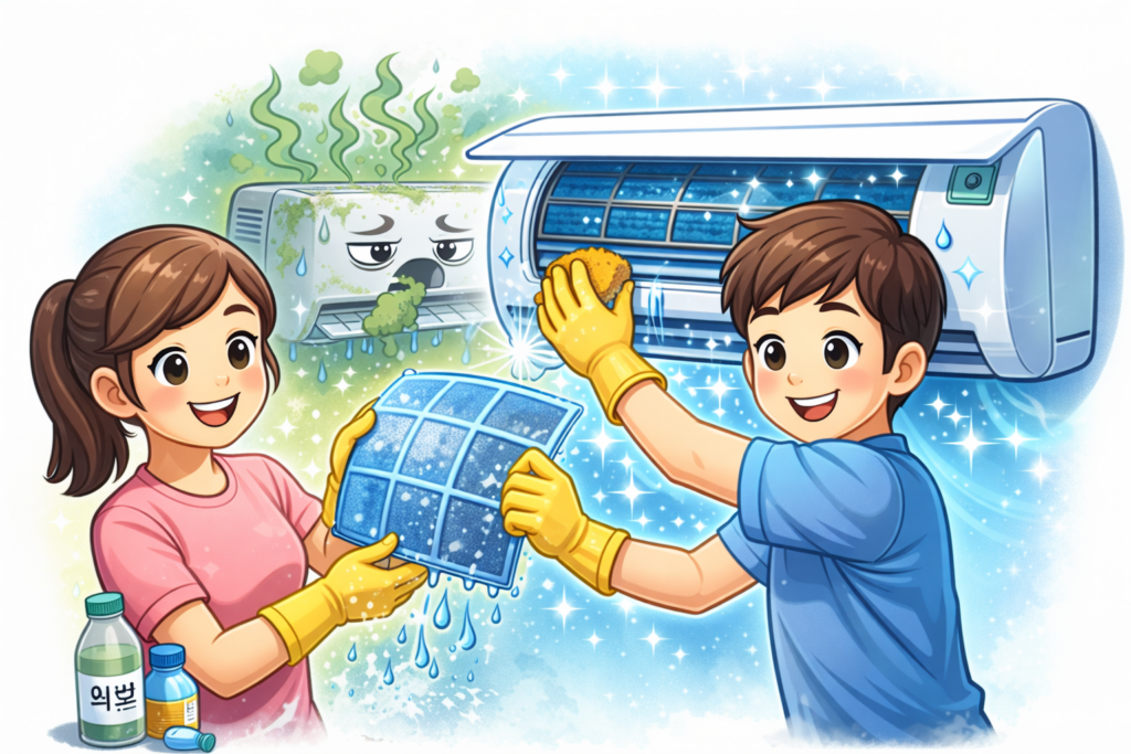 에어컨냄새없애는방법