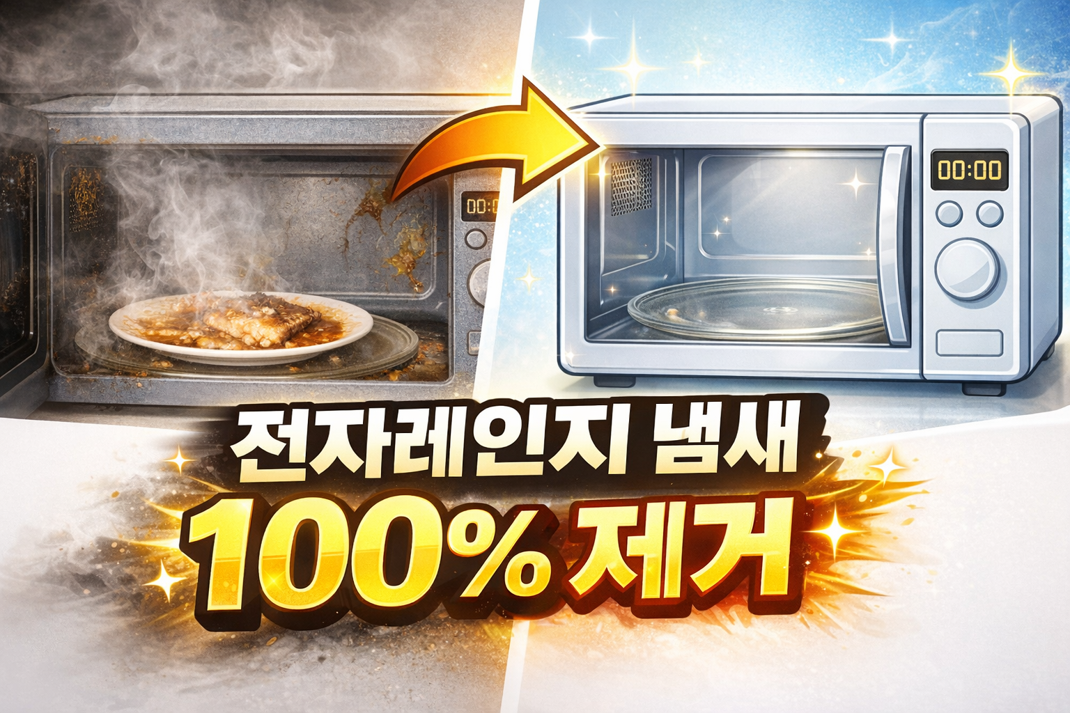 전자레인지 냄새 제거 방식 식초 레몬 청소 꿀팁