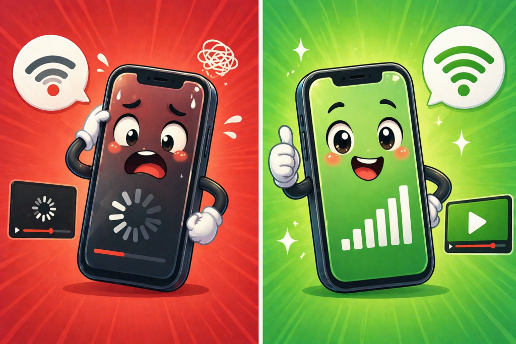 핸드폰 데이터 느릴때 해결방법