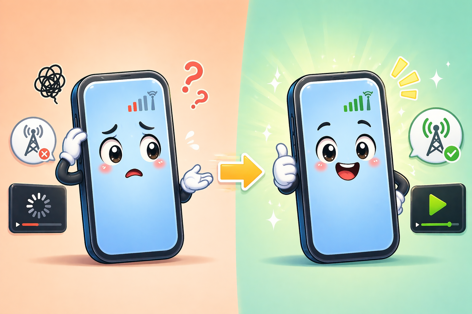 핸드폰 데이터 느릴때 해결방법