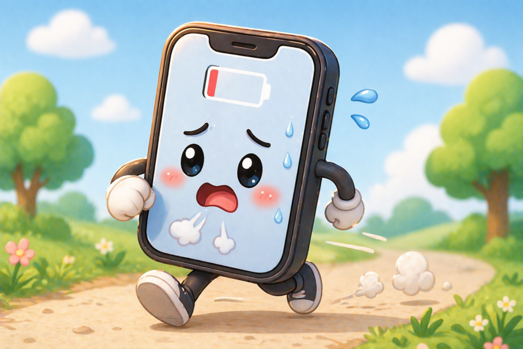 핸드폰 빨리 닳는 이유