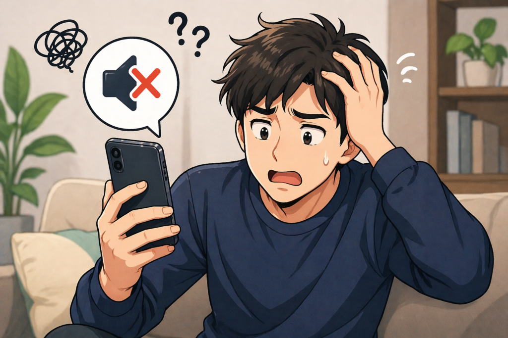 핸드폰 소리안날때