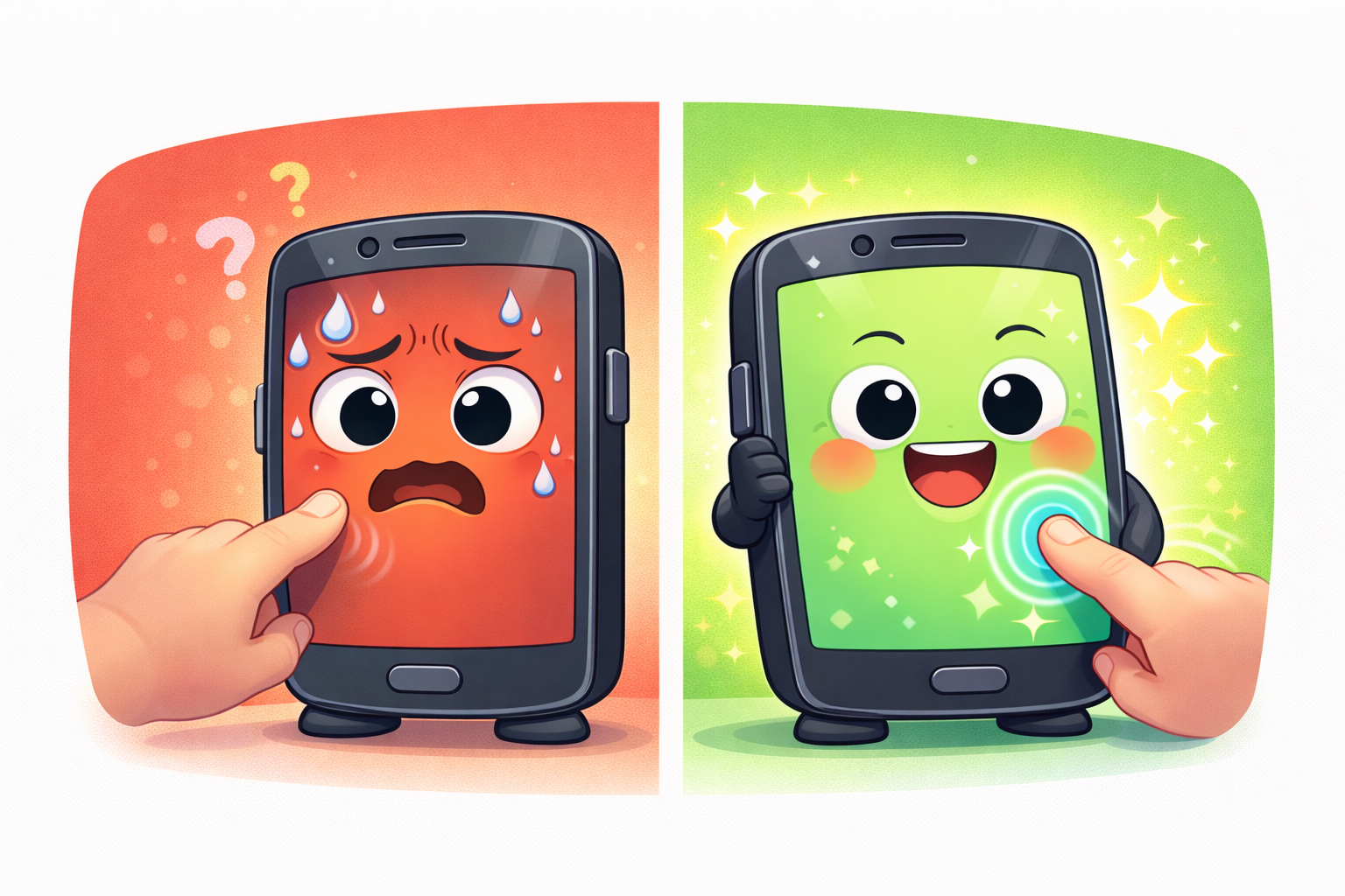 핸드폰 터치안될때 해결방법