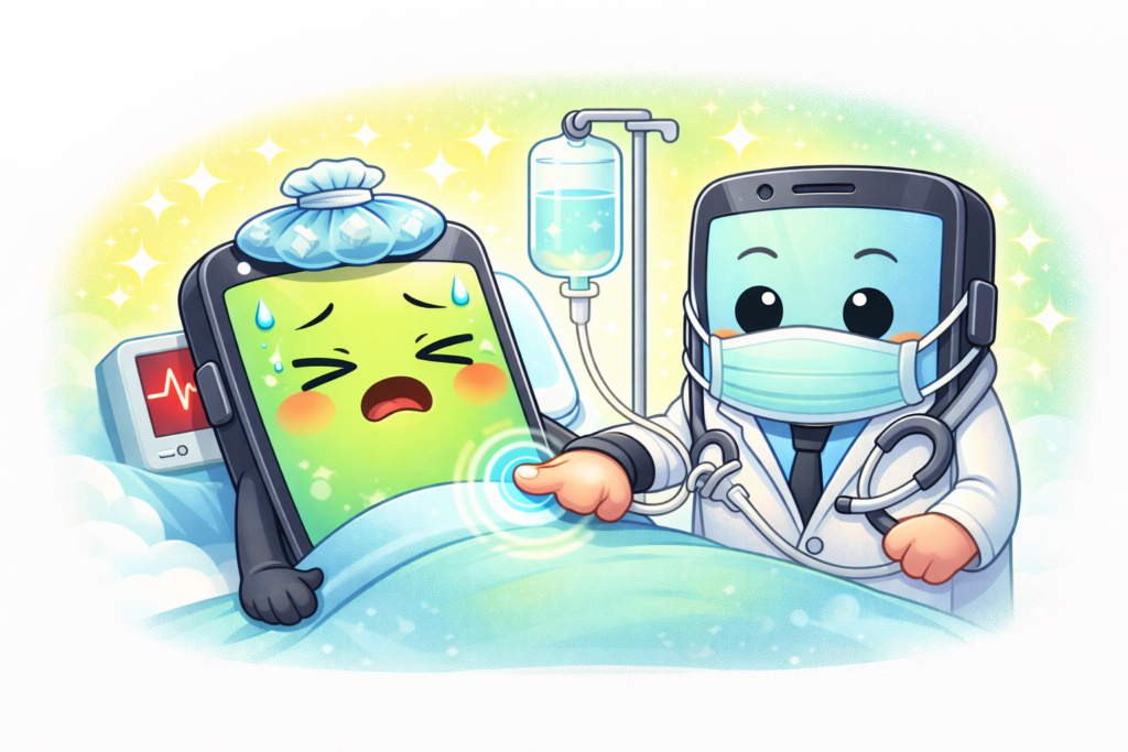 핸드폰 터치 안될때 해결방법