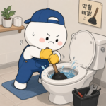 막힌변기 뚫는법